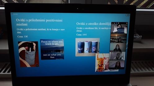 Predstavitev učnega podjetja B-CASE na video tržnici ZOOM