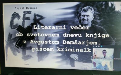 Literarni večer s slovenskim piscem kriminalk Avgustom Demšarjem