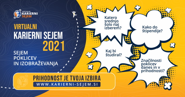 Virtualni karierni sejem – sejem poklicev in izobraževanja 2021