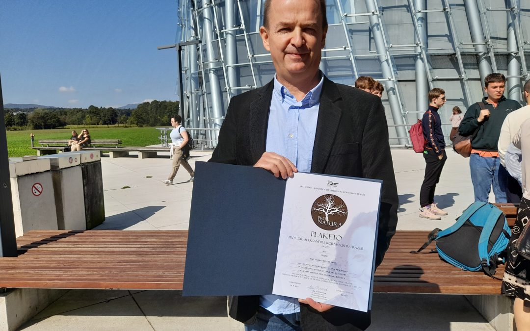 Profesor Marko Žigart, prejemnik Plakete dr. Aleksandre Kornhauser Frazer