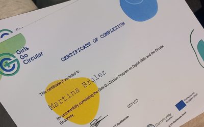 Podelitev mednarodnih certifikatov GGC – Girls Go Circular